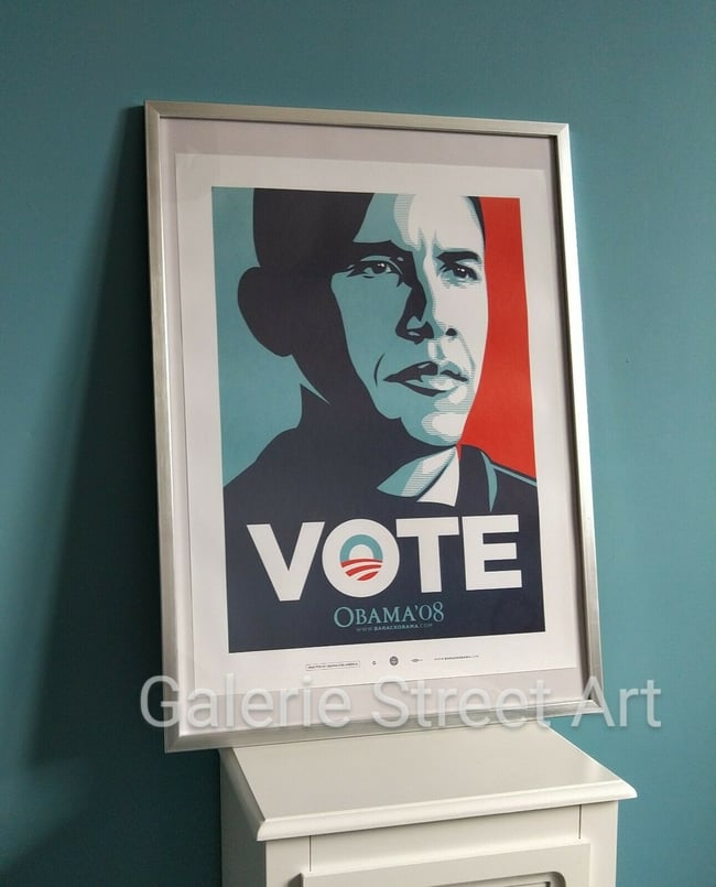 Shepard Fairey "OBEY"  Affiche OFFICIELLE Barack Obama Vote 2008