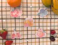 Image 1 of Fruit bunnies stickers