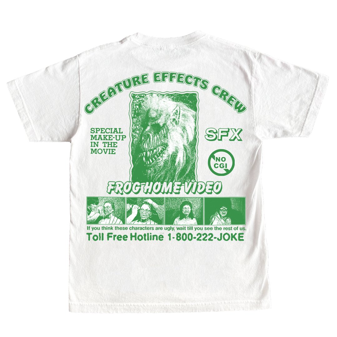 Frog Video Creature Effects Crew Shirt