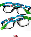 Custom Sonic glasses/sunglasses by Ketchupize