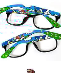 Image 1 of Custom Sonic glasses/sunglasses by Ketchupize