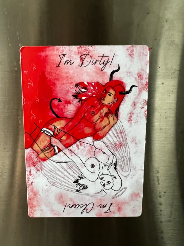 Image of I’m Dirty! I’m Clean! Dishwasher Magnet