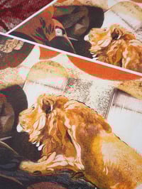 Image 6 of A Visit in Gold A5 Risograph Print