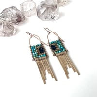 Image 4 of Minima Deco Turquoise Earrings