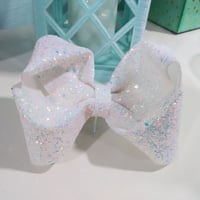 Image 2 of Extra Large Chunky Glitter Hairbow 