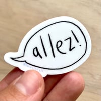 Image 1 of allez sticker