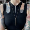 Narwhal tusk necklace in sterling silver or gold