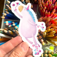 roller skating unicorn sticker 