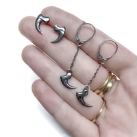 Image 4 of Cat's claw earrings in sterling silver or gold