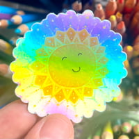 holographic sunshine sticker 