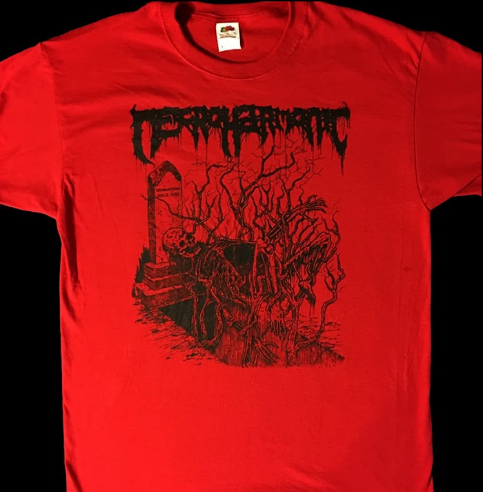 Image of Necroharmonic " Underground since 1990 " Red T shirt