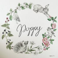 Image 4 of Hand Personalised Custom Name Wreath