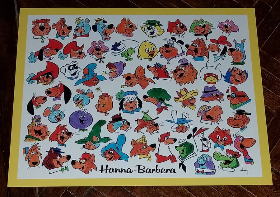 Image of HANNA-BARBERA TV STARS and TOTAL TELEVISION PRODUCTIONS PRINT COMBO! 11x14 EACH!