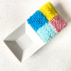 Punch Needle Pin Pillow - Checker