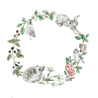 Image 3 of Hand Personalised Custom Name Wreath