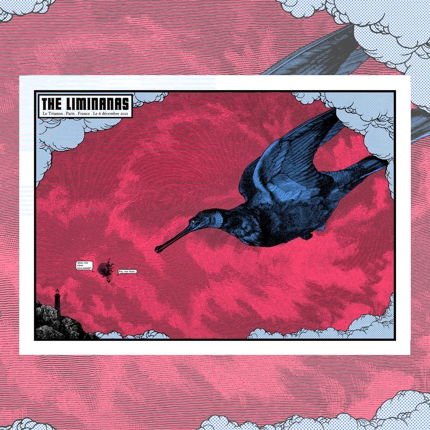 THE LIMINANAS gig poster - Le Trianon Paris December 2021
