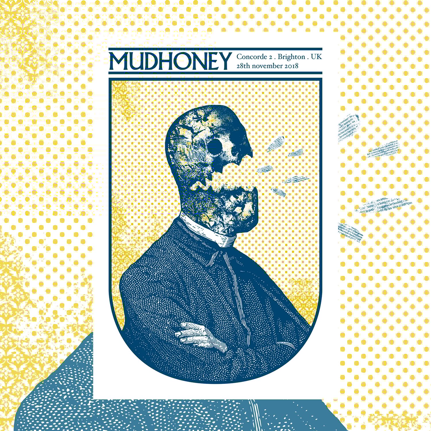 MUDHONEY gig poster - Concorde 2 Brighton UK November 2018