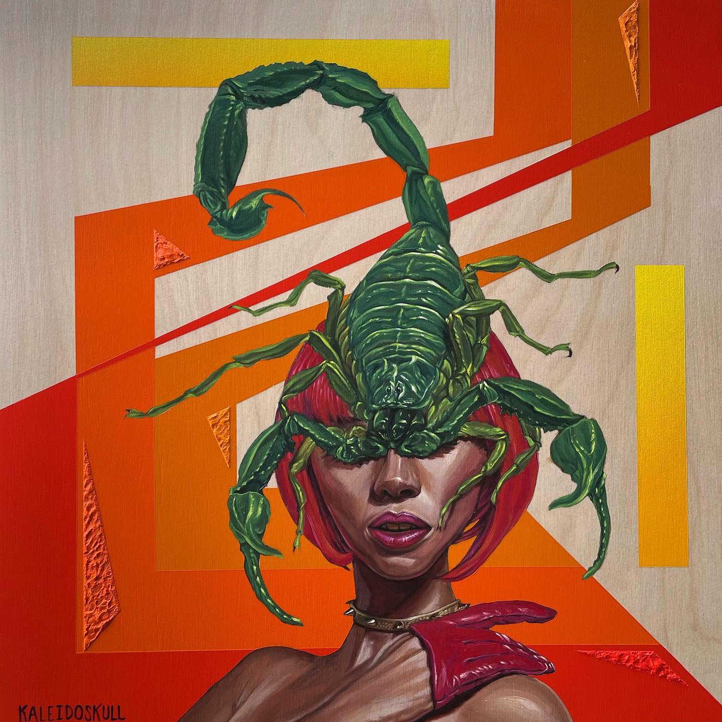 Image of "Scorpion Tongue" - Kaleidoskull - Original