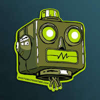 Image 1 of Retro Robot Sticker