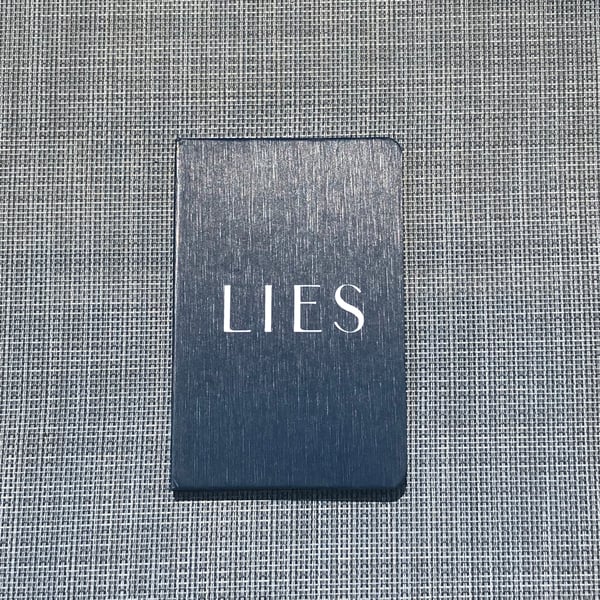 Image of LIES Notebook