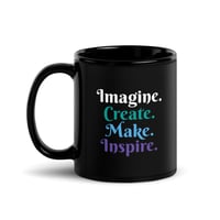 Image 3 of Black Glossy Mug - Imagine the Possibilities