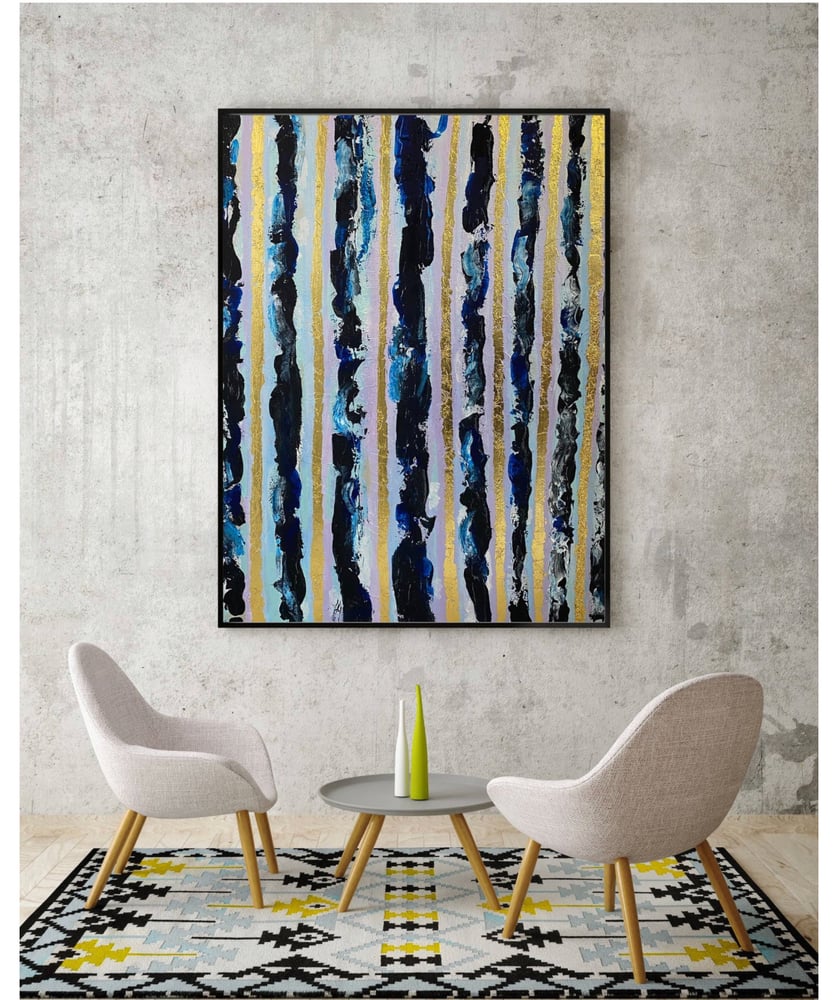 Image of Seven Rays original painting on canvas 