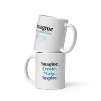 Image 3 of White Glossy Mug - Imagine the Possibilities