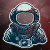 Clear Astronaut Sticker