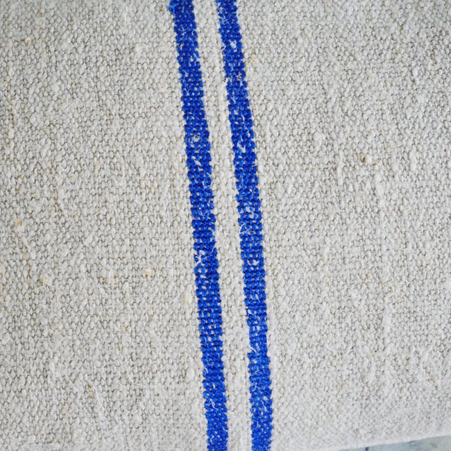 Pair - Grainsack Cushion Small -Blue 04