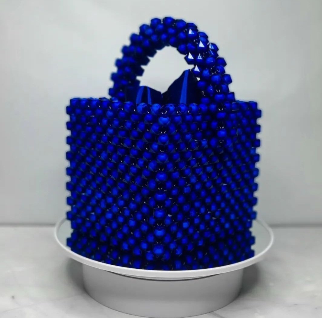 Image of Sapphire Beaded Bag