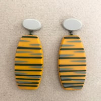 Image 1 of NEW mustard modernist earrings