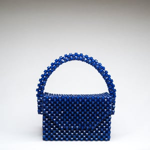 Image of Blue Xena Beaded Bag