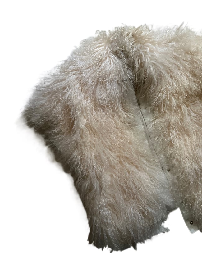 early 70s Mongolian curly fur vest