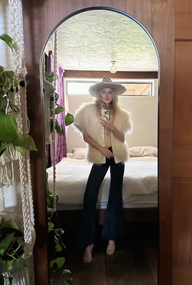 early 70s Mongolian curly fur vest