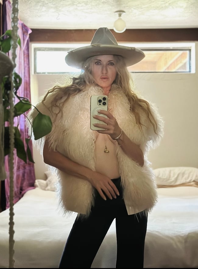 early 70s Mongolian curly fur vest