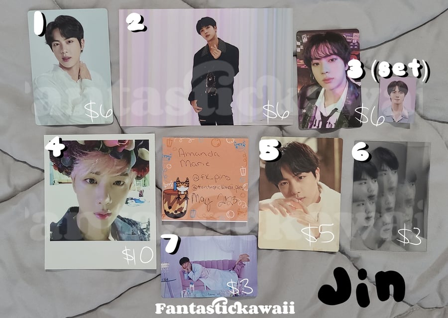 Image of RM/ Jin Photocards