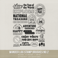 Wander Log Stamp Brushes No.2 (Digital)