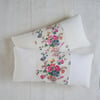 Pair - Antique French Linen Cushions - A6