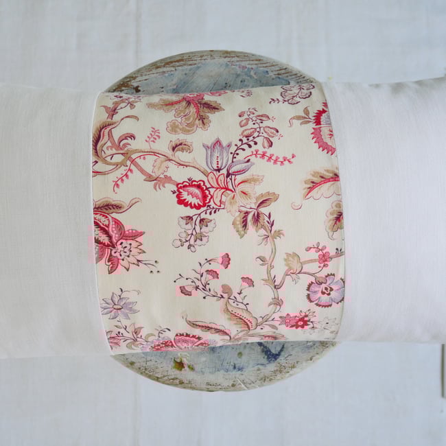 Pair - Antique French Floral Cushions - A10