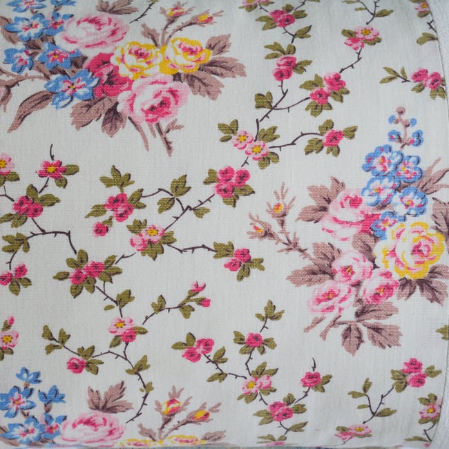 Pair - Antique French Floral Cushions - A 9