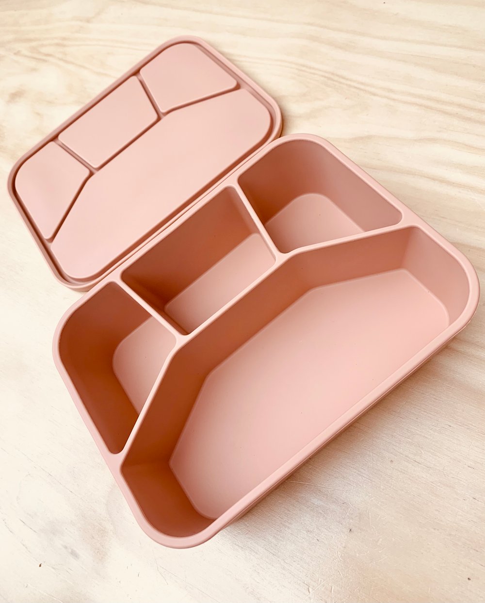 Silicone Bento-4 Lunchbox Blush Peach