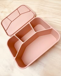 Image 1 of Silicone Bento 4 Lunchbox Blush Peach