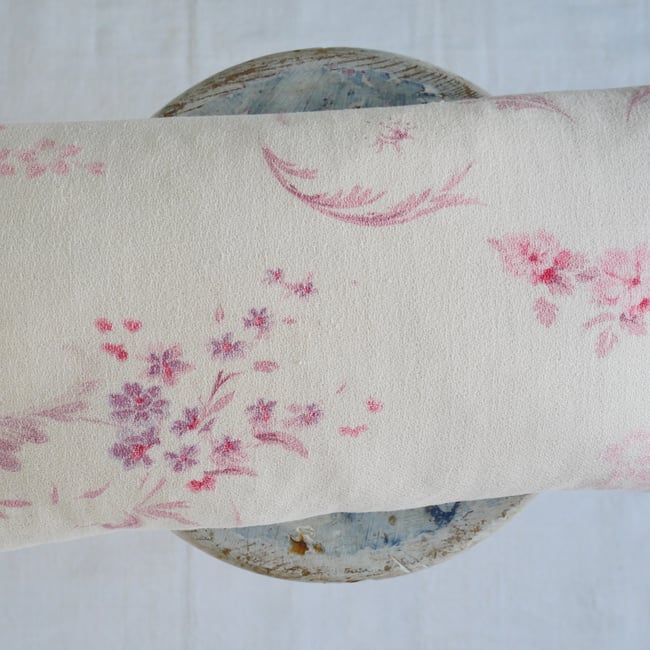Pair - Antique French Floral cushions A10