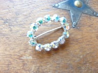 Image 2 of 1960s Vintage Aurora Borealis Rhinestone Brooch