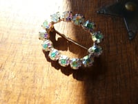Image 4 of 1960s Vintage Aurora Borealis Rhinestone Brooch