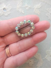Image 3 of 1960s Vintage Aurora Borealis Rhinestone Brooch