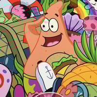 Image 3 of 'Spongebob Unzipped' Fine Art Print