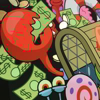 Image 5 of 'Spongebob Unzipped' Fine Art Print