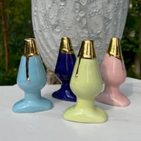 Image 1 of Drippy Butt Plug Stem Vase with 22Kt Gold