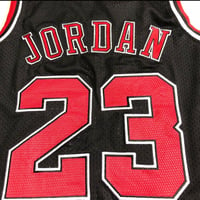 Image 2 of MICHAEL JORDAN CHICAGO BULLS 1997-98 HARDWOOD CLASSICS PLAYER JERSEY - BLACK